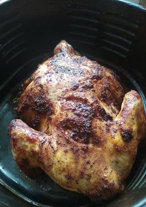 A picture of Grilled whole chicken.