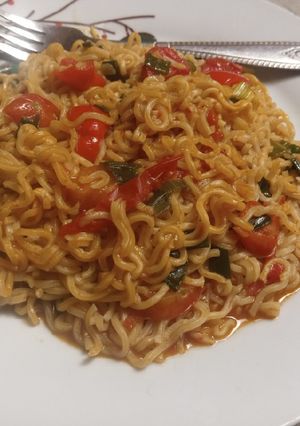 A picture of Palmoil toma noodles.