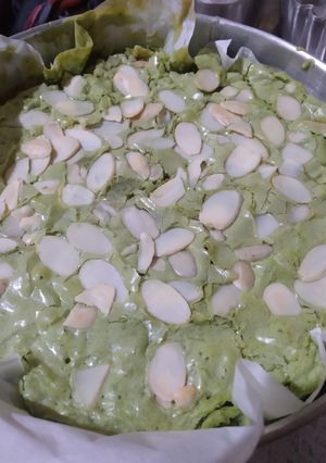Foto resep Brownies Matcha Almond