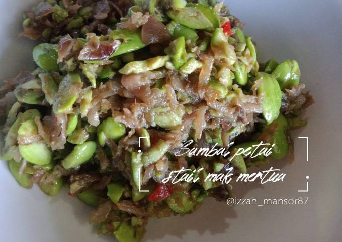 Sambal petai stail mak mertua
