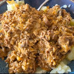Beef Stroganoff with Cognac & Paprika A picture of Beef Stroganoff with Cognac & Paprika.