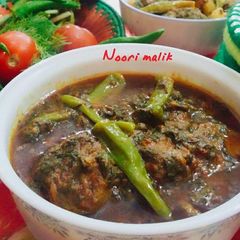 A picture of Palak gosht.
