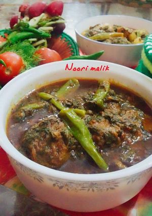 A picture of Palak gosht.