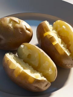 Una foto de Cocer patatas en el microondas