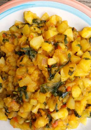 A picture of Sweet potatoes porridge.