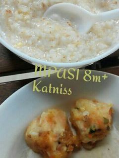 Foto resep Perkedel Sayur Keju Simple + Nasi Lembek (MPASI 8m+)