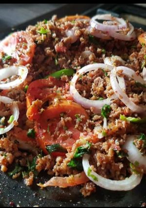 A picture of Fried Qeema.