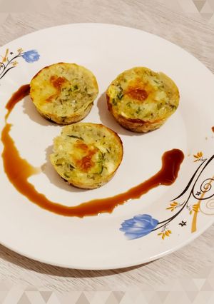 Una foto de Muffins de zapallitos