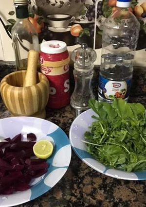 صورة لوصفة سلطه البنجر والجرجير