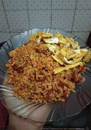 Foto resep 3. Nasi goreng mentega sosis