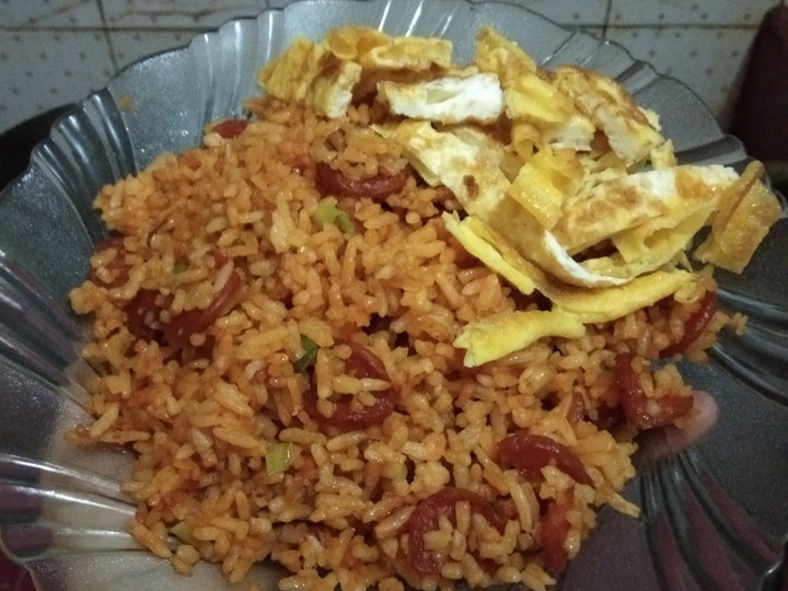 Resep 3. Nasi goreng mentega sosis Anti Gagal