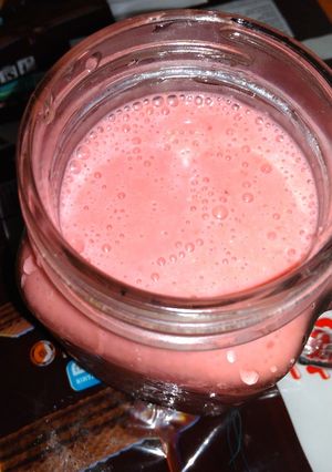 Foto resep Smoothies oatmeal strawberry pisang