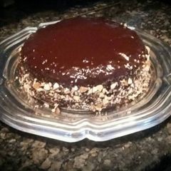 A picture of Marble Cake with Ganache.