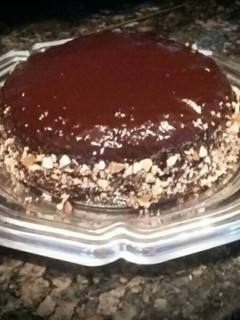 A picture of Marble Cake with Ganache.