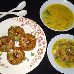 A picture of Makki ki dhokli (healthy).