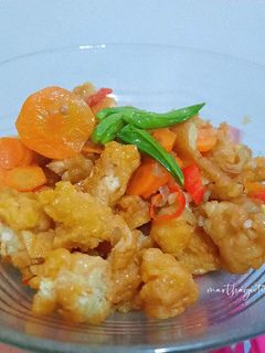 Foto resep Tumis Pedas Ayam Tepung