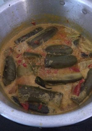 Foto resep Terong ungu tempe santan