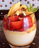 Bánh Flan mix trái cây nhiệt đới