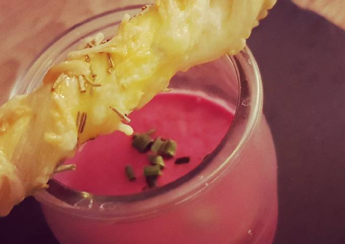 Verrine betterave et fromage frais