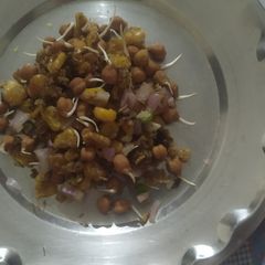 Sprouted chana corn chaat A picture of Sprouted chana corn chaat.