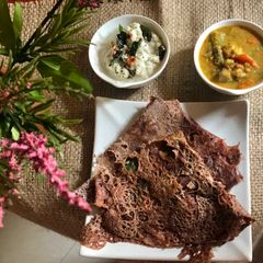 A picture of Instant ragi neer dosa.