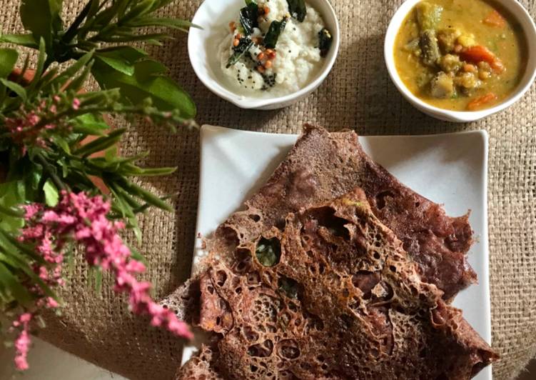Easiest Way to Make Any-night-of-the-week Instant ragi neer dosa