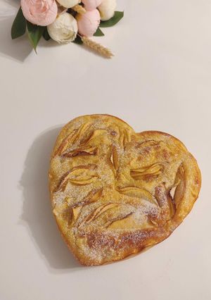 Une photo de Gâteau moelleux aux pommes
