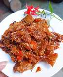 Cá mối 1 nắng kho sả ớt