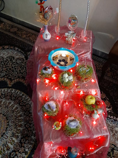 عکسی از دستور هفت سین روی جای شیر