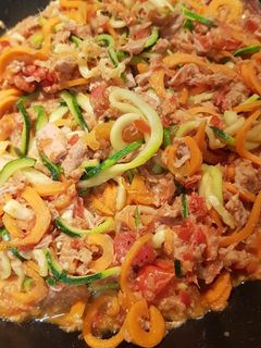 Hình của món Vegi Spaghetti with Tuna Sauce.
