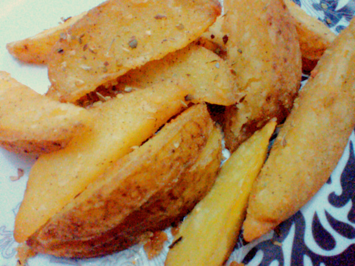 Cara Gampang Menyiapkan Simple potato wedges, Bikin Ngiler