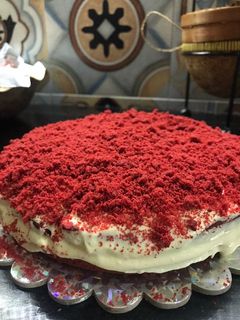 Foto resep Red velvet cake with cream cheese frosting (gluten free)