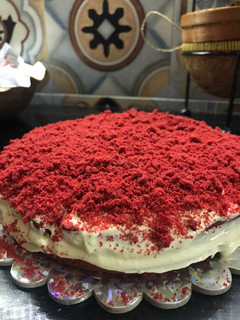 Foto resep Red velvet cake with cream cheese frosting (gluten free)