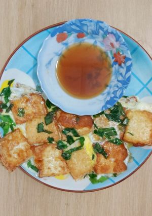 Hình của món Đậu hũ giả bột chiên.
