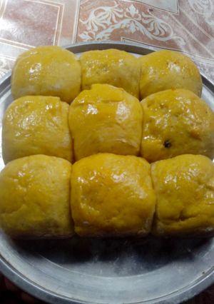 Foto resep Roti Labu Isi Coklat