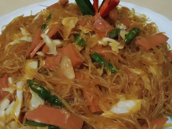 Standar Resep membuat Bihun goreng sosis  nikmat