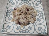 Arroz con ternera y arándanos rojos sin sal