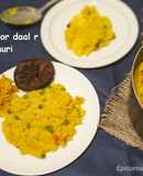 Masoor daal r Khichdi/ Rice and red lentil porridge