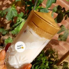 A picture of Dalgona coffee.
