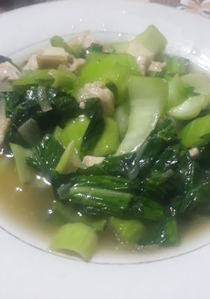 Foto resep Cah sawi ayam
