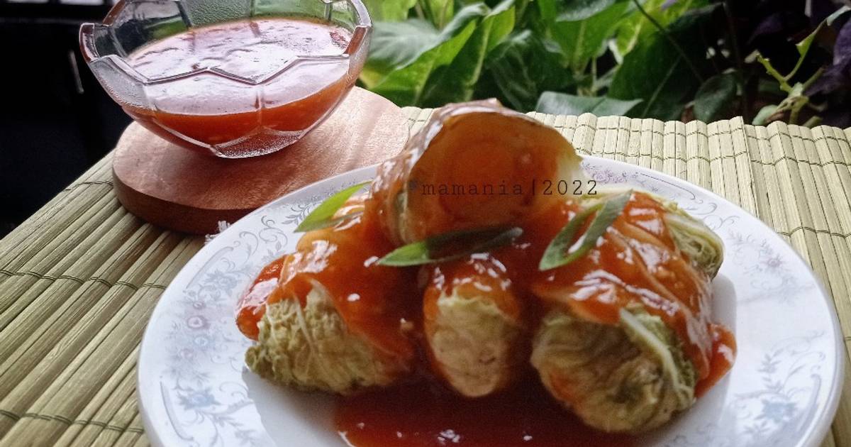 Resep Sawi Gulung Isi Tahu Telur Puyuh Oleh Mama Nia Cookpad