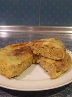 Una foto de Tortilla de garbanzos