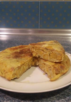 Una foto de Tortilla de garbanzos