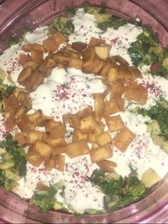 صورة لوصفة فتة خضار