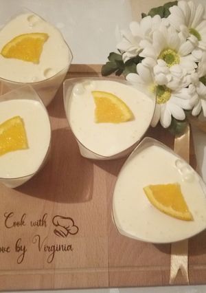 O poză a rețetei Mousse de portocale.