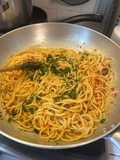 Spaghetti in padella 82 con il capriccio di pesce calabrese