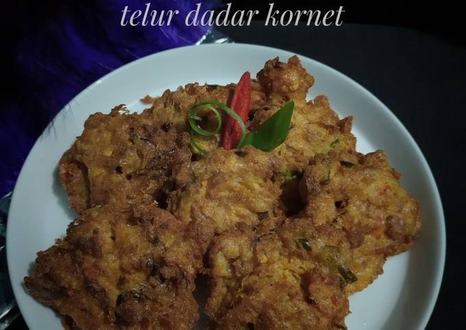 Cara Memasak 289# Telur dadar kornet Murah