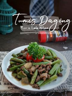 Foto resep Tumis Daging Buncis Lada Hitam