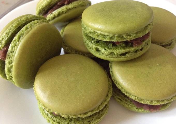 Macarons au matcha (thé vert)