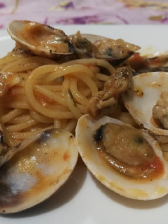 Foto di Spaghetti con Vongole Verace e Pomodorini Freschi